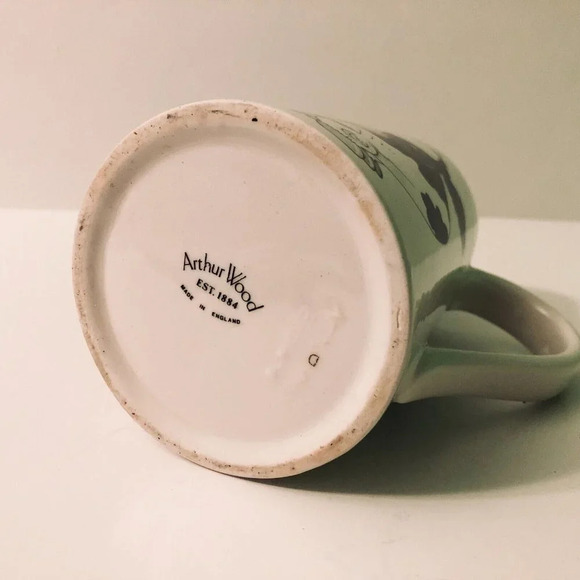 Vtg  Arthur Wood Cow Milk Pitcher Small Ceramic 5.5 Inch Tall England - Picture 9 of 12